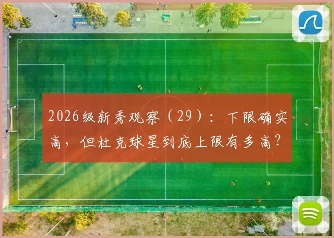 2026级新秀观察(29):下限确实高,但杜克球星到底上限有多高?
