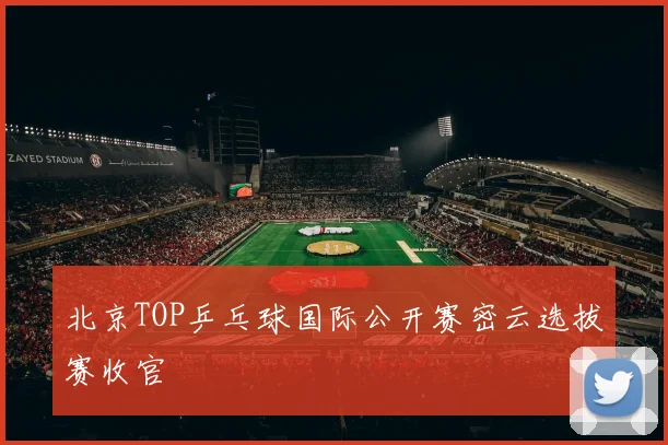 北京TOP乒乓球国际公开赛密云选拔赛收官